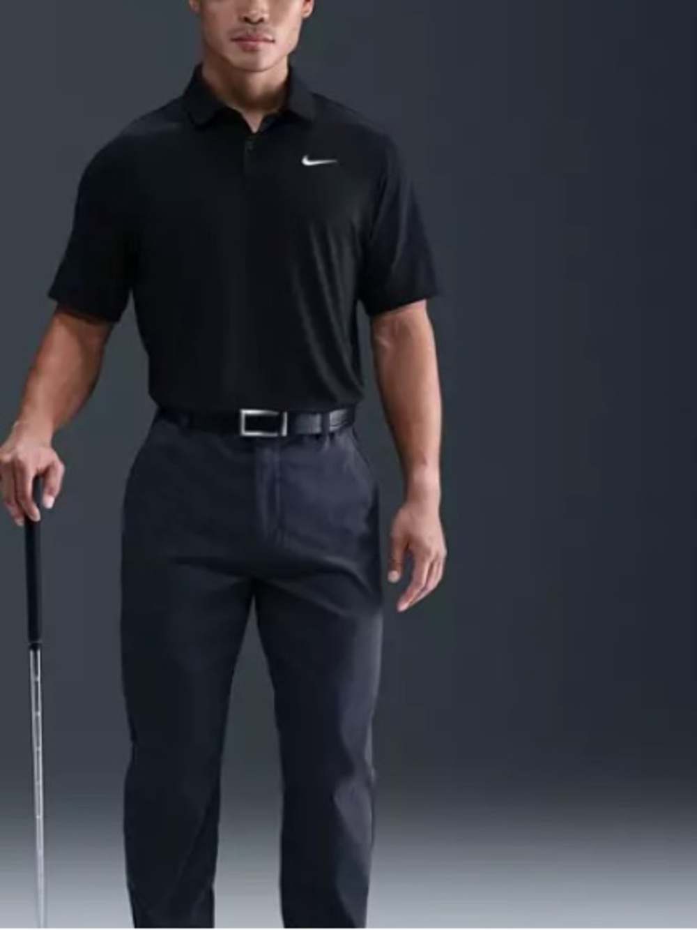 Nike Dri-FIT Men's Athletic Polo, Black, Size Large, NWT